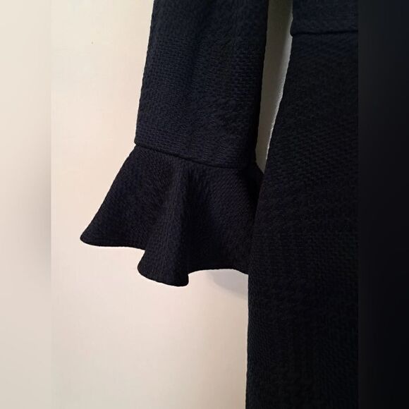 Eliza J NWT Flounce Sleeve A-Line Dress in Navy Size 10 - Picture 5 of 10